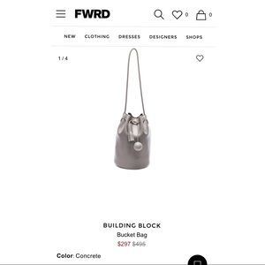 BUILDING BLOCK Bucket Bag in Grey - SOLD OUT!